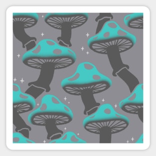 Sparkling Mushroom Pattern 3 Sticker